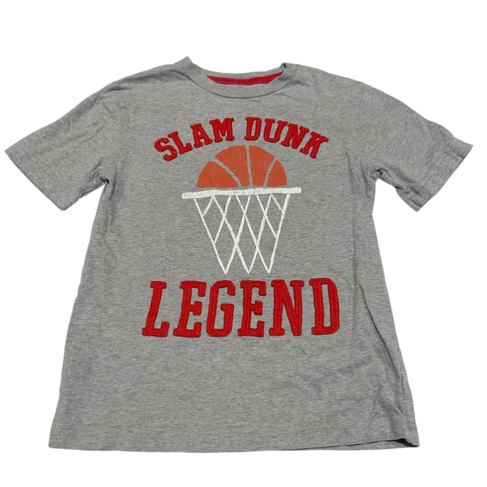GAP Kids Slam‎ Dunk Legend Boys Short Sleeve Basketball Shirt Size Small EUC